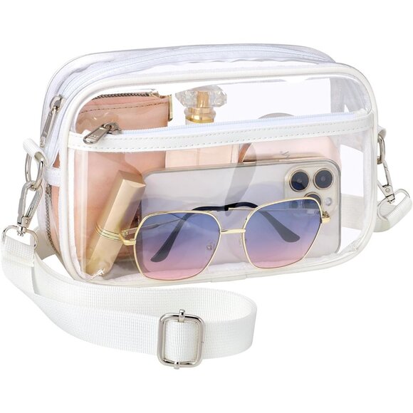 Clear Bag for Stadium Events - Clear Purses for Women Stadium Crossbody Concert - Picture 1 of 9